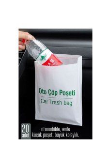 Pratik Çöp Poşeti - Yapışkanlı Çöp Poşeti 20 Lİ PAKET