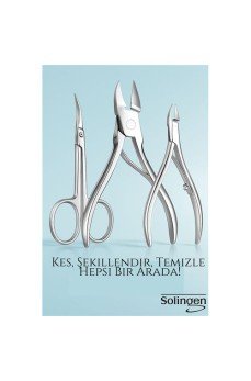 3’lü Paslanmaz Manikür Seti – Tırnak Makası, Et Pens, Kavisli Makas | Evde Profesyonel Bakım