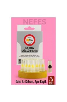 75'Lİ Filtreli Ağzılık Extra Güçlü Sigara Filtresi 75'Lİ Filtreli Ağzılık Extra Güçlü Sigara Filtresi