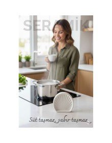 Süt Taşırmaz Seramik – Seramik Süt Taşı - Kaynamayı Önleyen Akıllı Mutfak Yardımcısı