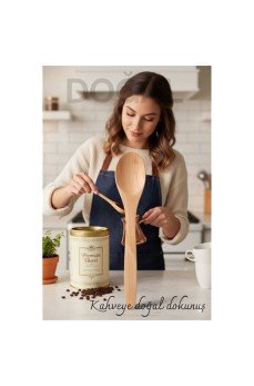 Doğal Gürgen Kahve Kaşığı – 13 cm, Mini Boy, Şık ve Pratik Mutfak Yardımcısı