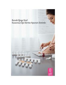 10 Çift  Oje Sürme Aparat - Parmak Ayırıcı Sünger  Esnek Ayak Aparatı