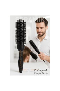 Profesyonel Kuaför 50 mm Ceramic Ionic Nano Fön Fırçası – 32 cm Uzunluk, Profesyonel Kuaför Serisi