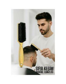 Gold Fade Fırça – Berberler İçin Sıfır Kesim ve Makine Temizleme Fırçası