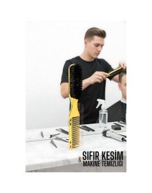 Gold Fade Fırça – Berberler İçin Sıfır Kesim ve Makine Temizleme Fırçası