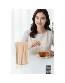 Ahşap Karıştırıcı Kaşık – 2500’lü Paket | Çay, Kahve ve Servis İçin Hijyenik ve Pratik!