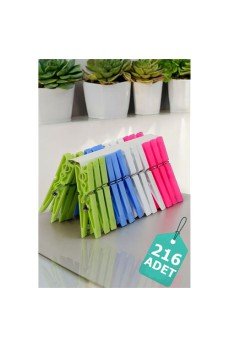 Plastik Çamaşır Mandalı 216 Adet