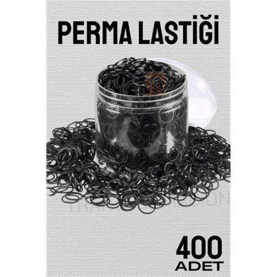 Perma Lastiği İnce 400 ADET SİYAH