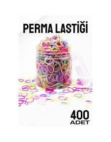 Perma Lastiği İnce 400 ADET RENKLİ