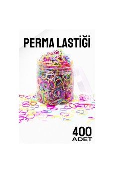 Perma Lastiği İnce 400 ADET RENKLİ