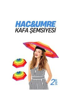 Hac Umre Kafa Şemsiyesi Güneş Koruma Şemsiyesi 2 adet