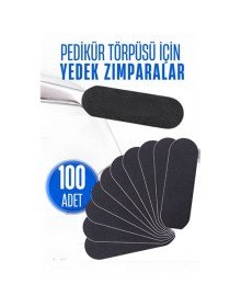 Ayak Törpü Yedeği Yapışkanlı Törpü Zımparası Pedikür Törpü Yedeği 100 ADET