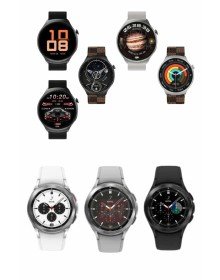 Akıllı Saat Bluetooth Bağlantılı Yuvarlak Ekran Plastik Kordonlu