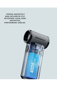 Araç İçi ve Ev İçin Güçlü Hava Üfleyici Toz Temizleme Makinesi