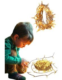 Dış Mekan Led Aydınlatma 10 Metre Gün Işığı Led Işık Pilli