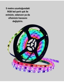 Enerji Tasarruflu RGB Şerit LED 5 Metre