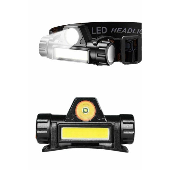 Kafa Lambası Çalışma Işığı Kafa Feneri Şarjlı Mıknatıslı Fenerli