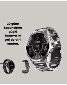 Şık Metal Kasa ve Değiştirilebilir Kordonlarla SW80 Smartwatch