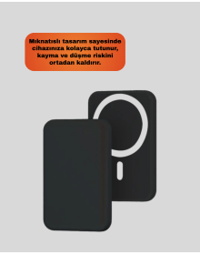 MagSafe Araç Telefon Tutucu 15W Hızlı Şarj Type-C Girişli