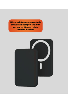 15W Kablosuz Şarj Destekli MagSafe Araç Tutucu Havalandırma Klipsli