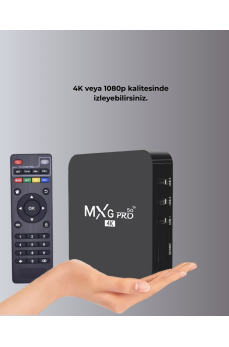 4K Android TV Box – 2GB RAM 16GB ROM, Hızlı Wi-Fi Bağlantılı Akıllı Medya Kutusu