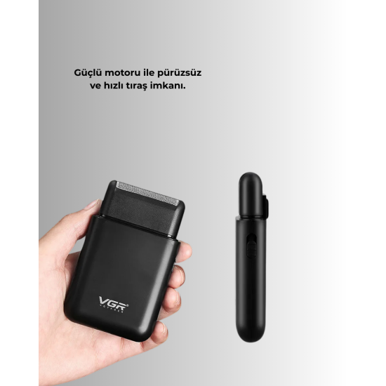 45 Dakika Çalışma Süreli Şarjlı Tıraş Makinesi | ABS Gövdeli