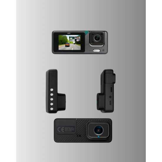 Çok Açılı Araç İçi DVR | Ön İç Arka Kamera, Döngü Video Kaydı