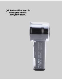 100 Kademeli Ayarlanabilir Mini Fan | Dijital Ekranlı Serinletici