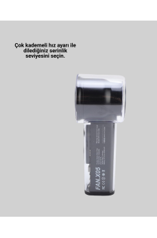 100 Kademeli Ayarlanabilir Mini Fan | Dijital Ekranlı Serinletici