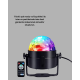 3 Renk 7 Mod Döner Disko Topu Işık