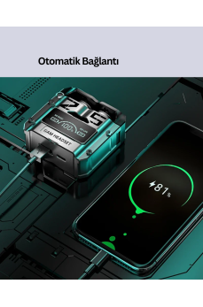 Yüksek Ses Kaliteli Kablosuz Bluetooth Kulaklık Suya Dayanıklı