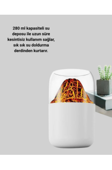 Volkanik Tasarımlı LED Işıklı Ultrasonik Nemlendirici