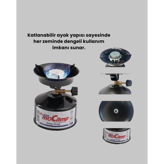 Taşınabilir Metal Gövdeli Kamp Ocağı Seti