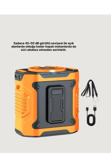 100 Kademeli Hız Ayarlı Taşınabilir Bel ve Boyun Fanı