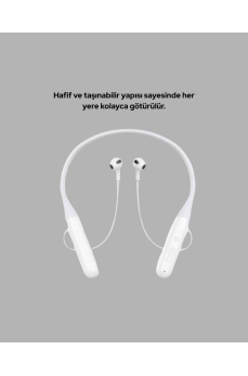 100 Saat Pil Ömrü Boyun Askılı Bluetooth Kablosuz Kulaklık