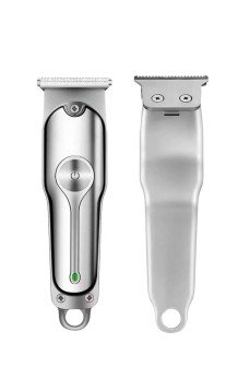 Paslanmaz Çelik Bıçaklı Kablosuz Şarjlı Dijital Göstergeli Tıraş Makinesi Paslanmaz Çelik Bıçaklı Kablosuz Şarjlı Dijital Göstergeli Tıraş Makinesi
