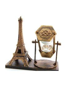 Masa Biblosu Dekoratif Süs Kum Saati Eyfel Kulesi Hediyelik Kum Saati
