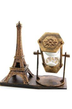 Masa Biblosu Dekoratif Süs Kum Saati Eyfel Kulesi Hediyelik Kum Saati