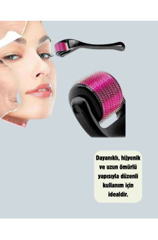 Titanyum Dermaroller 540 İğne Cilt Onarım ve Kolajen Üretim Desteği Titanyum Dermaroller 540 İğne Cilt Onarım ve Kolajen Üretim Desteği