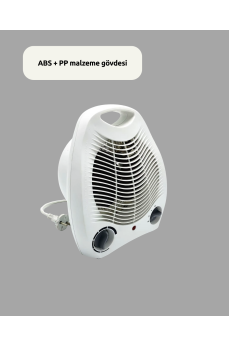 2000W Taşınabilir Elektrikli Fanlı Isıtıcı – Hızlı Isınma, Kompakt Boy