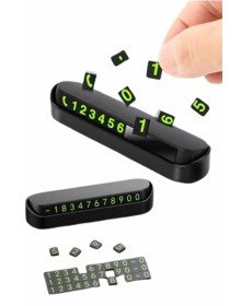 Araç İçi Numaratör Numaralık Oto Cam Kartı Fosforlu Numaratör