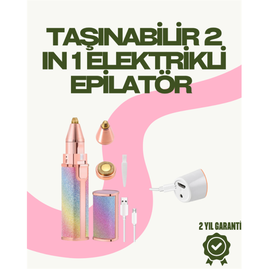 8000 RPM Taşınabilir Epilatör – Kaş Düzeltici ve Dudak Epilatörlü Pille Çalışan 8000 RPM Taşınabilir Epilatör – Kaş Düzeltici ve Dudak Epilatörlü Pille Çalışan