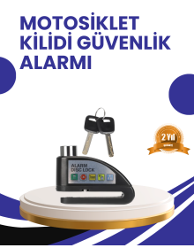 Taşınabilir Alarm Disk Kilidi Motosiklet Scooter Bisiklet Güvenlik