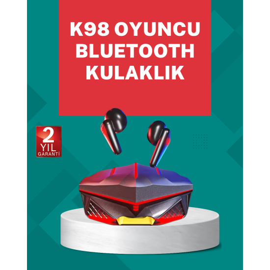 Led Işıklı Kablosuz  Kulaklık Ergonomik Tasarım