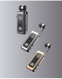 Dijital Ekranlı ve Hızlı Şarjlı Bluetooth 5.2 Makaralı Kulaklık