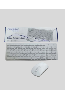 Kablosuz Klavye Mouse Seti Beyaz Q Klavye Tüm Cihazlara Uyumlu