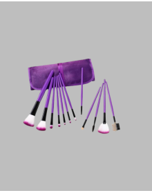 Ergonomik Saplı Fiber Kıllı 12'li Makyaj Fırça Takımı Göz ve Ten Makyajı İçin Uygun