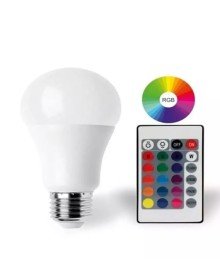 9W E27 RGB ve Beyaz Işık Kumandalı Ampul