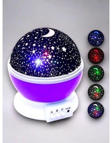 Yıldızlı Gökyüzü Efektli Projektörlü Masa ve Gece Lambası