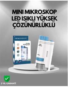 ABS Gövdeli Öğrenci ve Hobi Mikroskobu – Mavi Renk